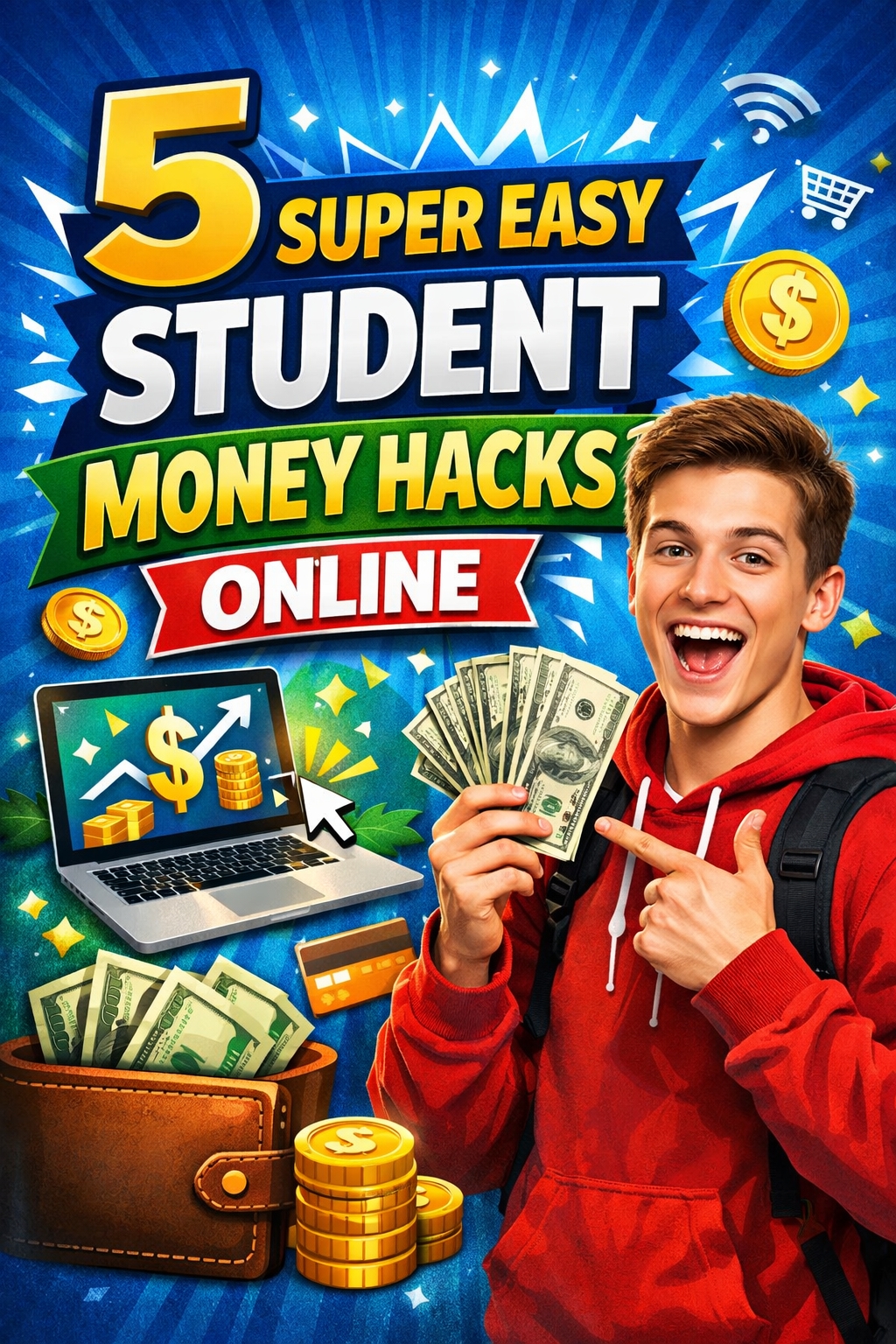 5 Super Easy Student Money Hacks Online